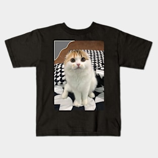 The little cute cats fold Kids T-Shirt